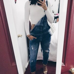 Boyfriend fit overalls